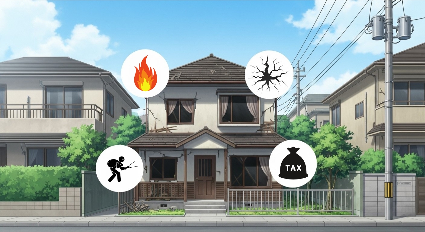 空き家を放置するとどうなる？知っておきたいリスクと対処法