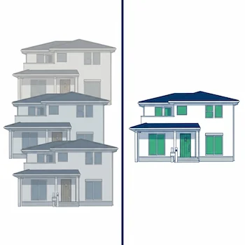 1物件1掲載の比較イラスト